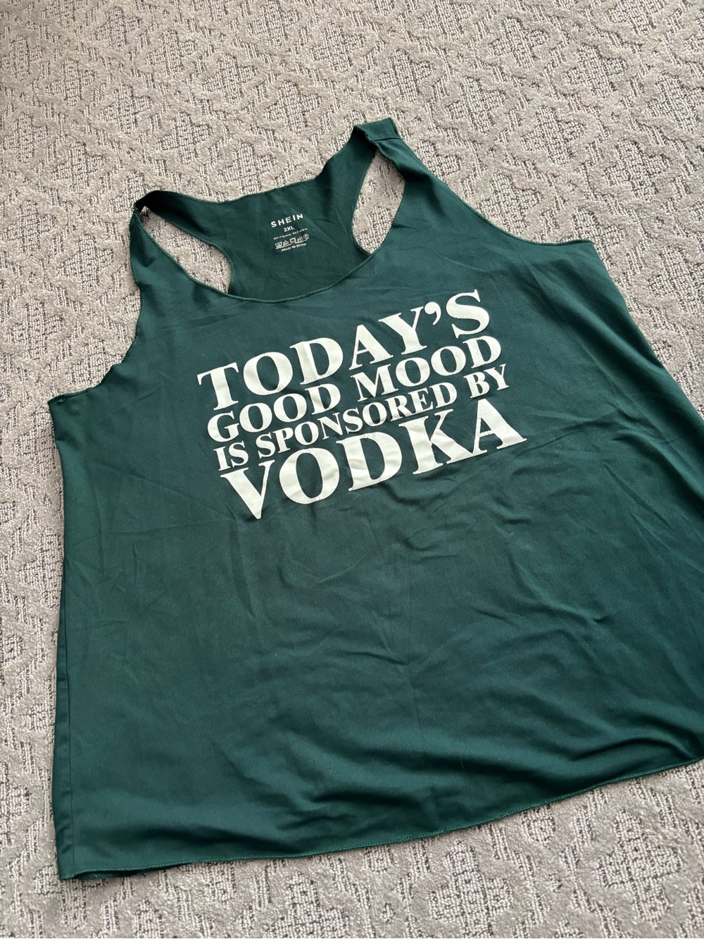 SHEIN today’s good mood is sponsored by vodka tank